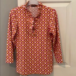 JMcLaughlin Durham Ruffle Top size xs